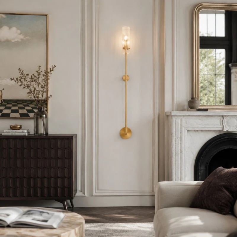 Brass living room scene