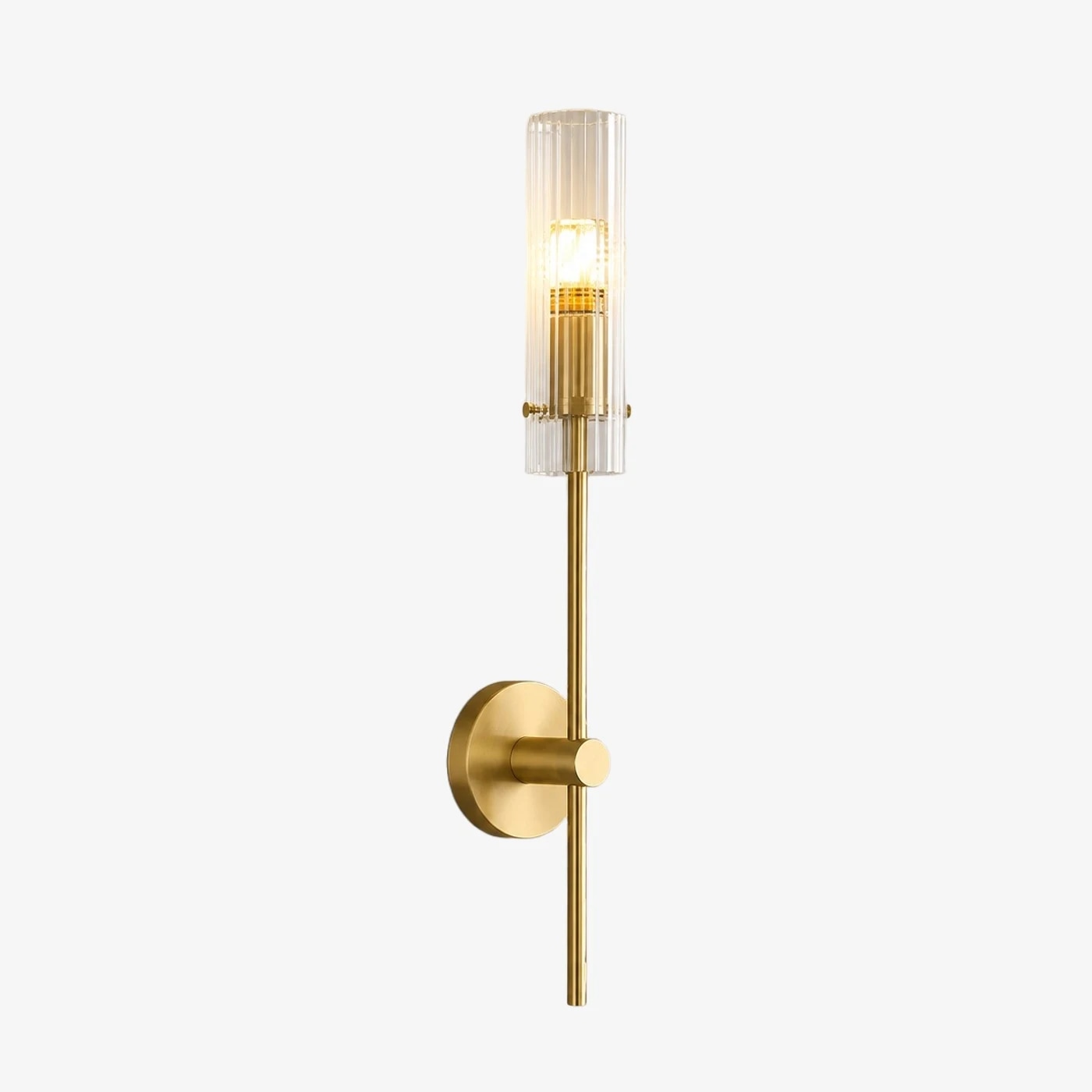 Copper alabaster wall sconce with one light head