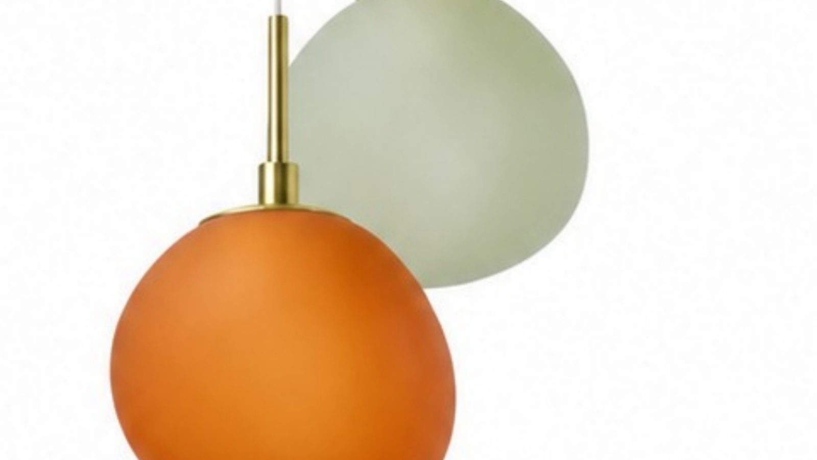 Close-up of multiple opal globes with gold connector details