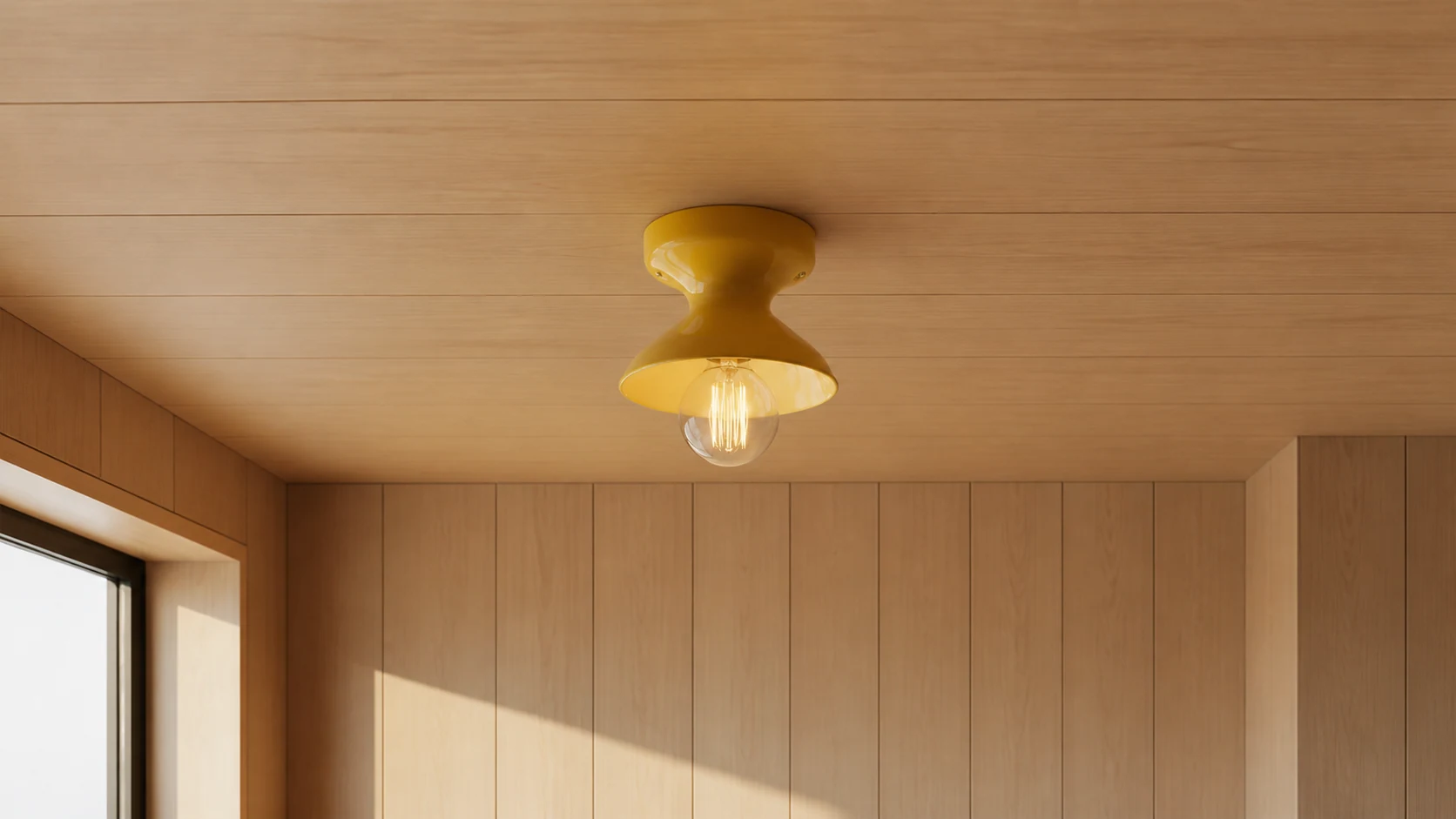 Dravin ceramic ceiling lamp in a modern interior scene