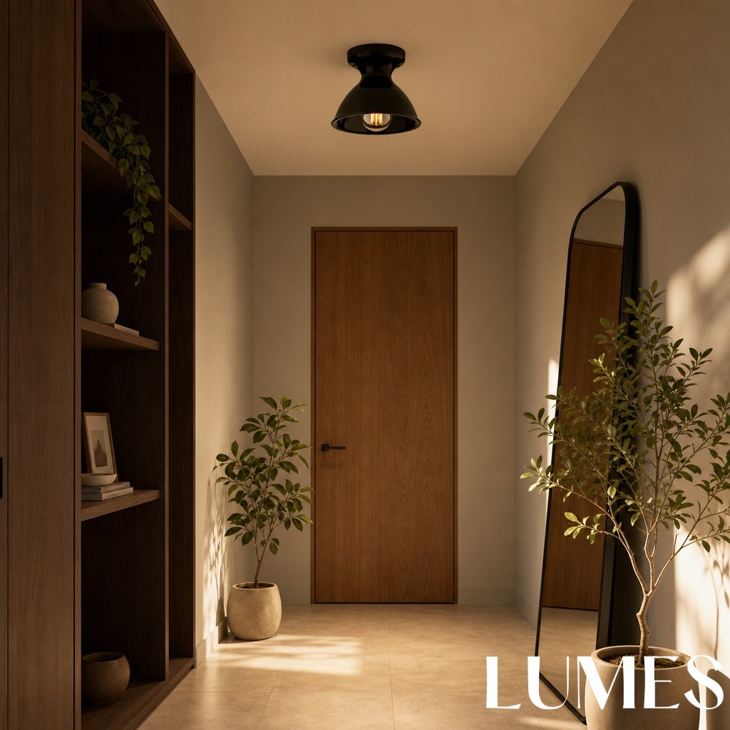 Dravin ceiling lamp in a wide modern room view