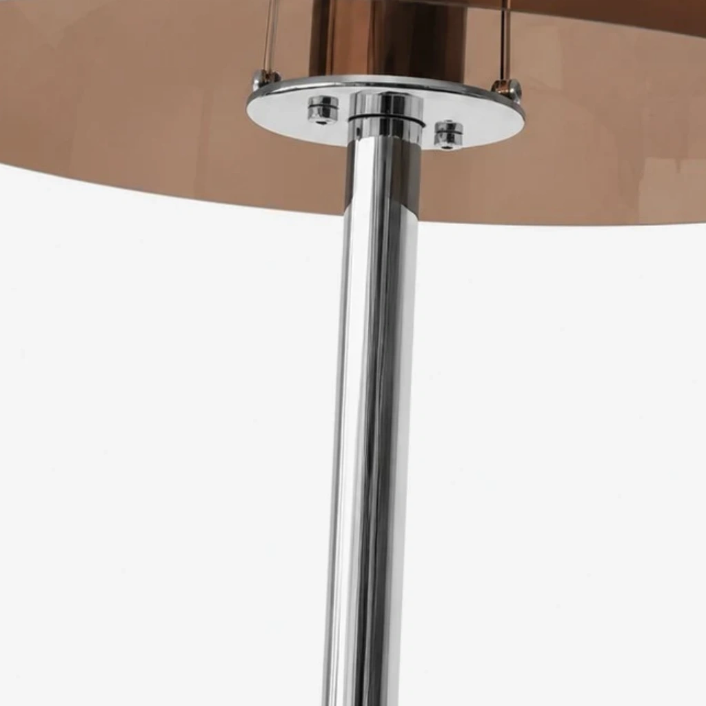 Green Bauhaus Dome Floor Lamp showing shade profile and slim pole