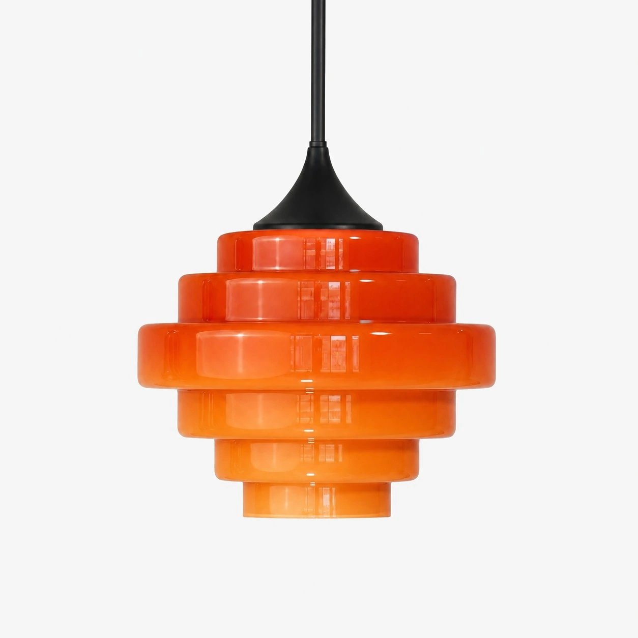 Pomarańczowa lampa wisząca Sanenos