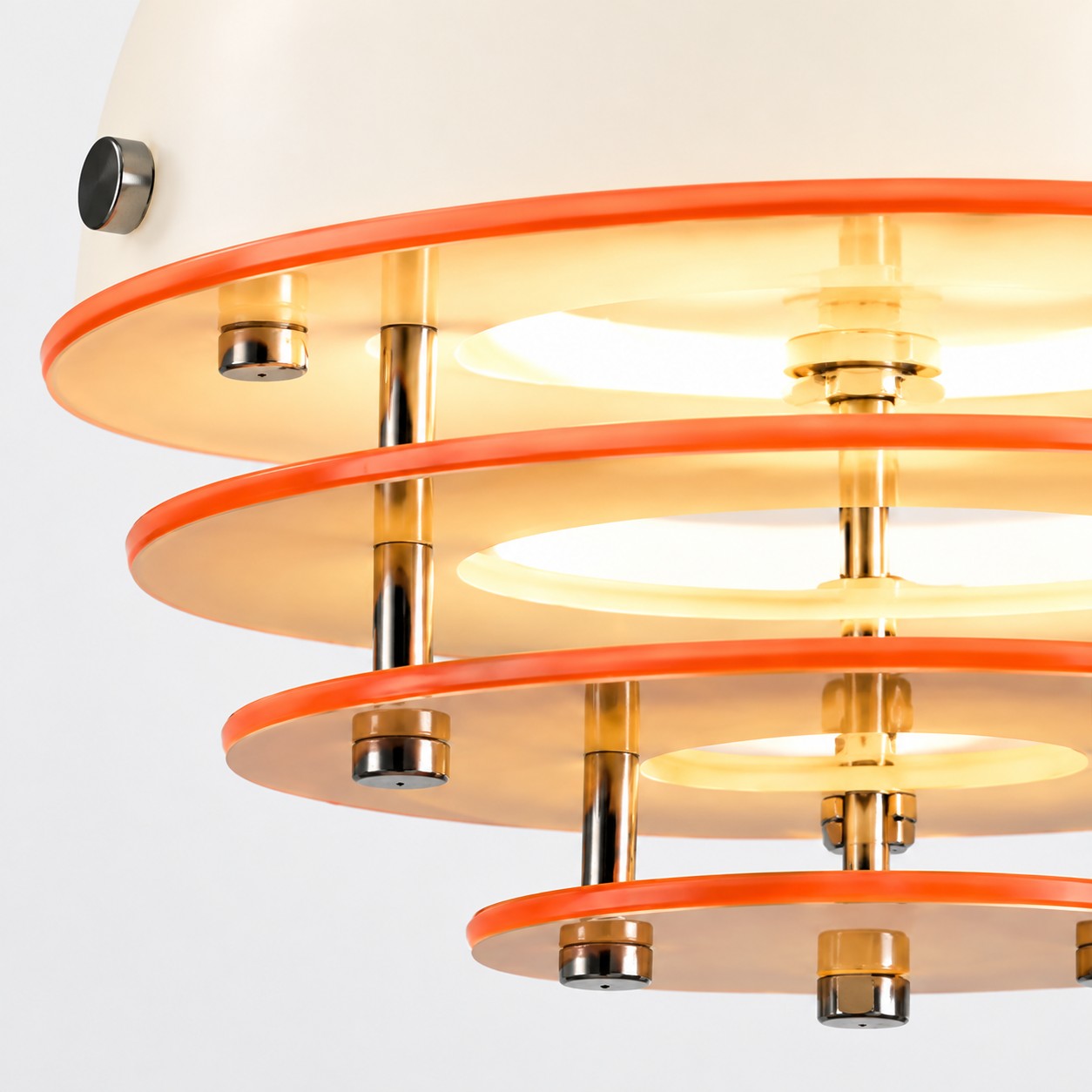 Klosze warstwowe, półprzezroczyste - lampa wisząca Afterglow