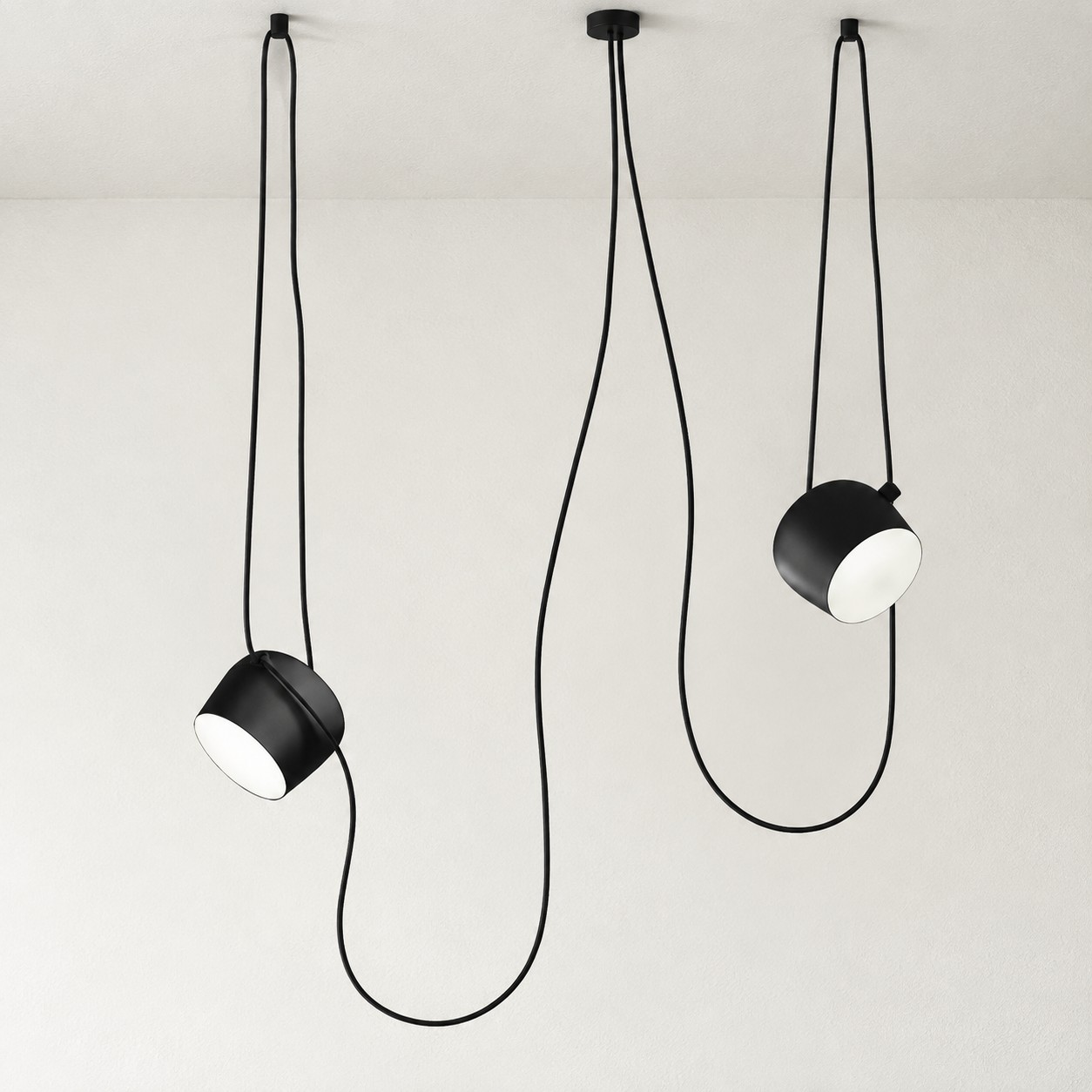 Aim pendant 2-head czarny configuration