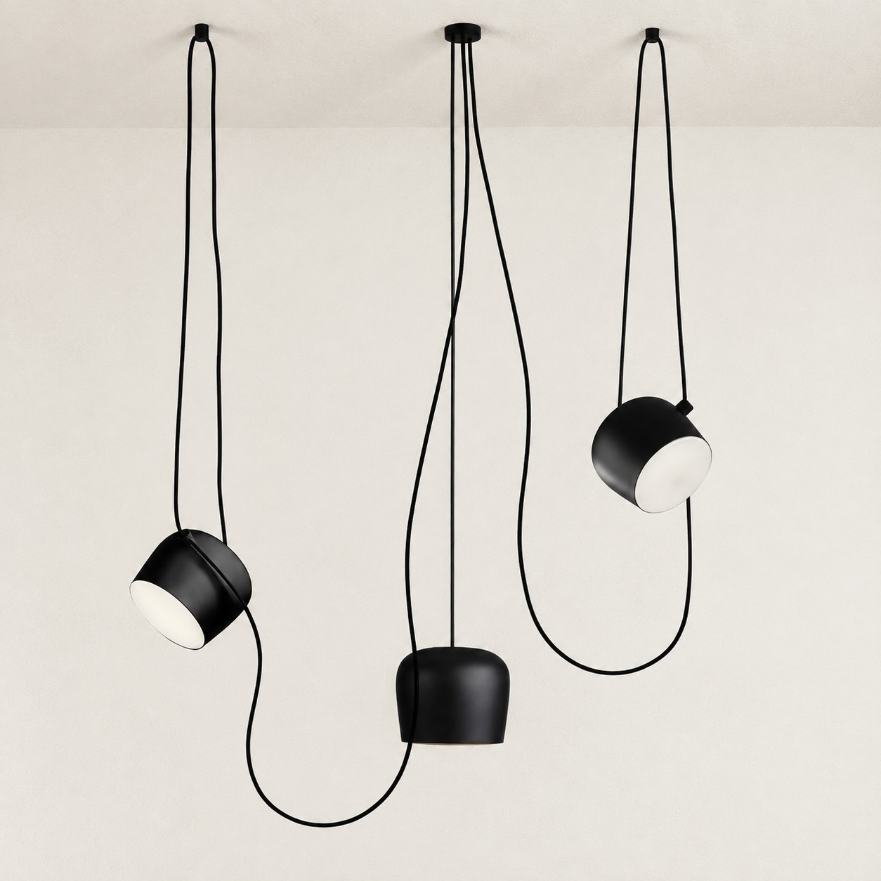 Aim pendant 3-head czarny configuration