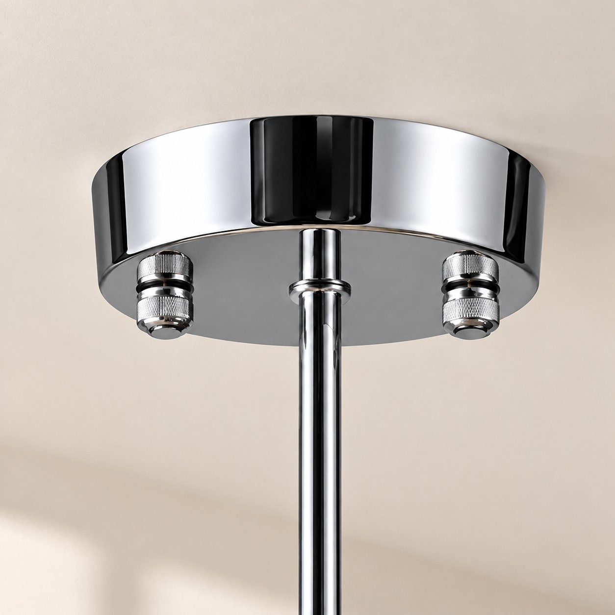 Brass-Finished Mount: Bauvia Round Glass Ceiling Light — A layered perspective
