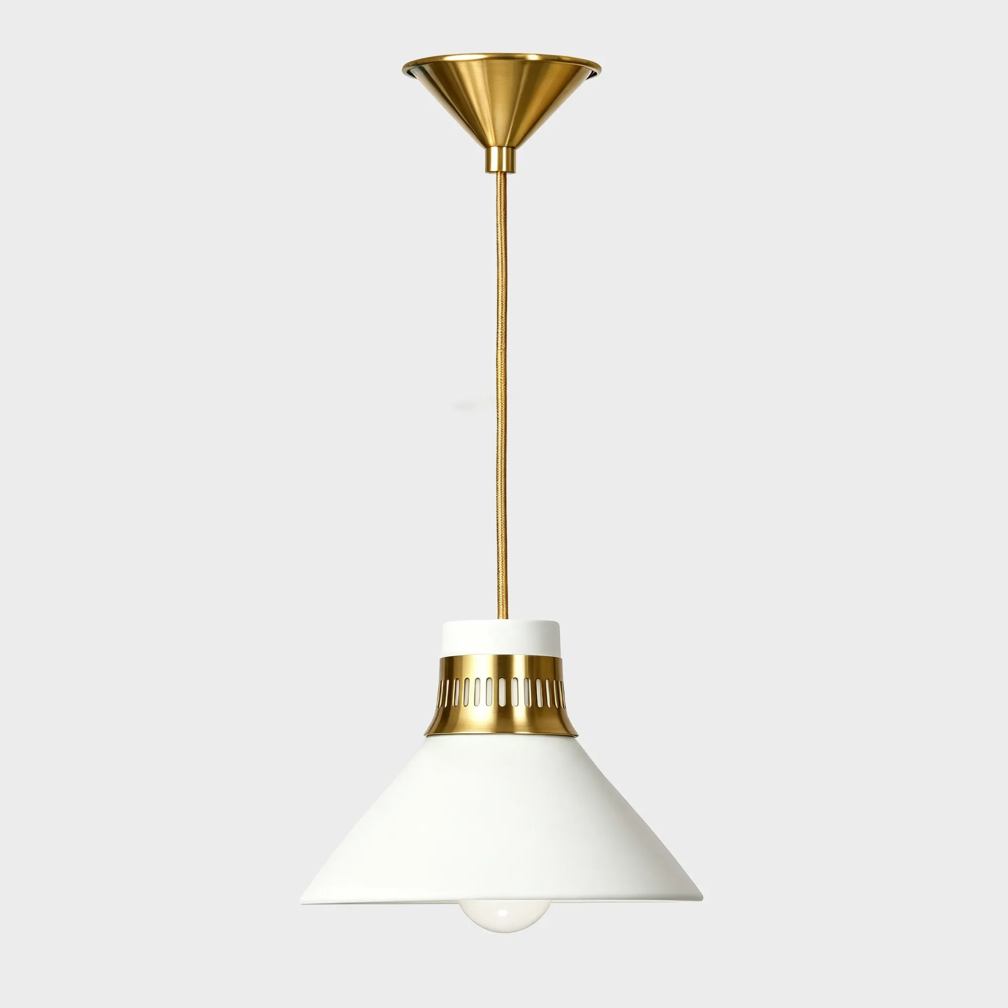 SKU: White / Brass / 1 Head