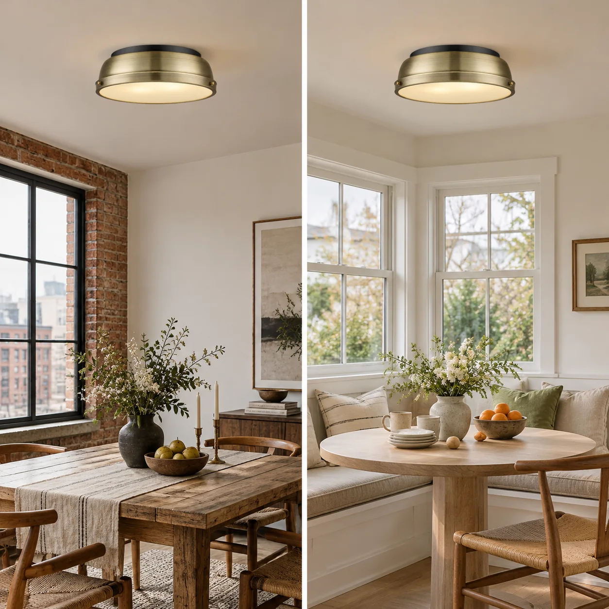 Textured Dome Ceiling Light | Frosted Diffuser — A layered perspective - New2609-1024482 interior scene
