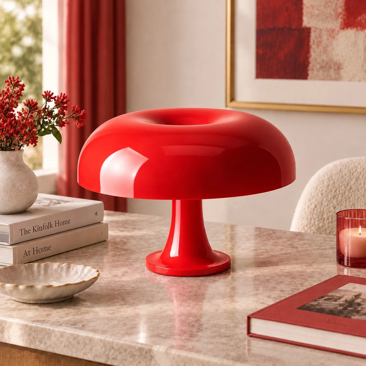 Rosso Nessino table lamp colour preview