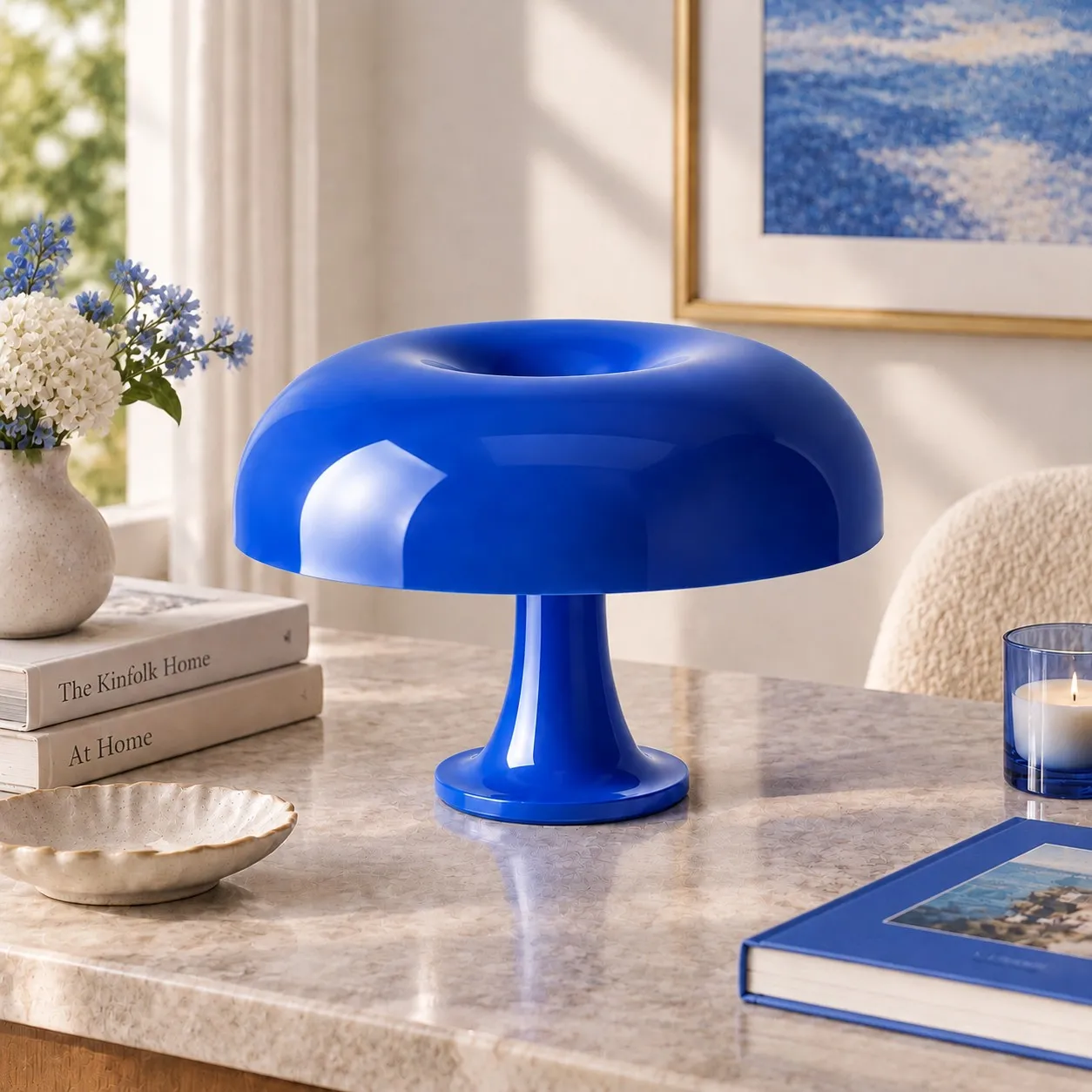 Blu scuro Nessino table lamp colour preview