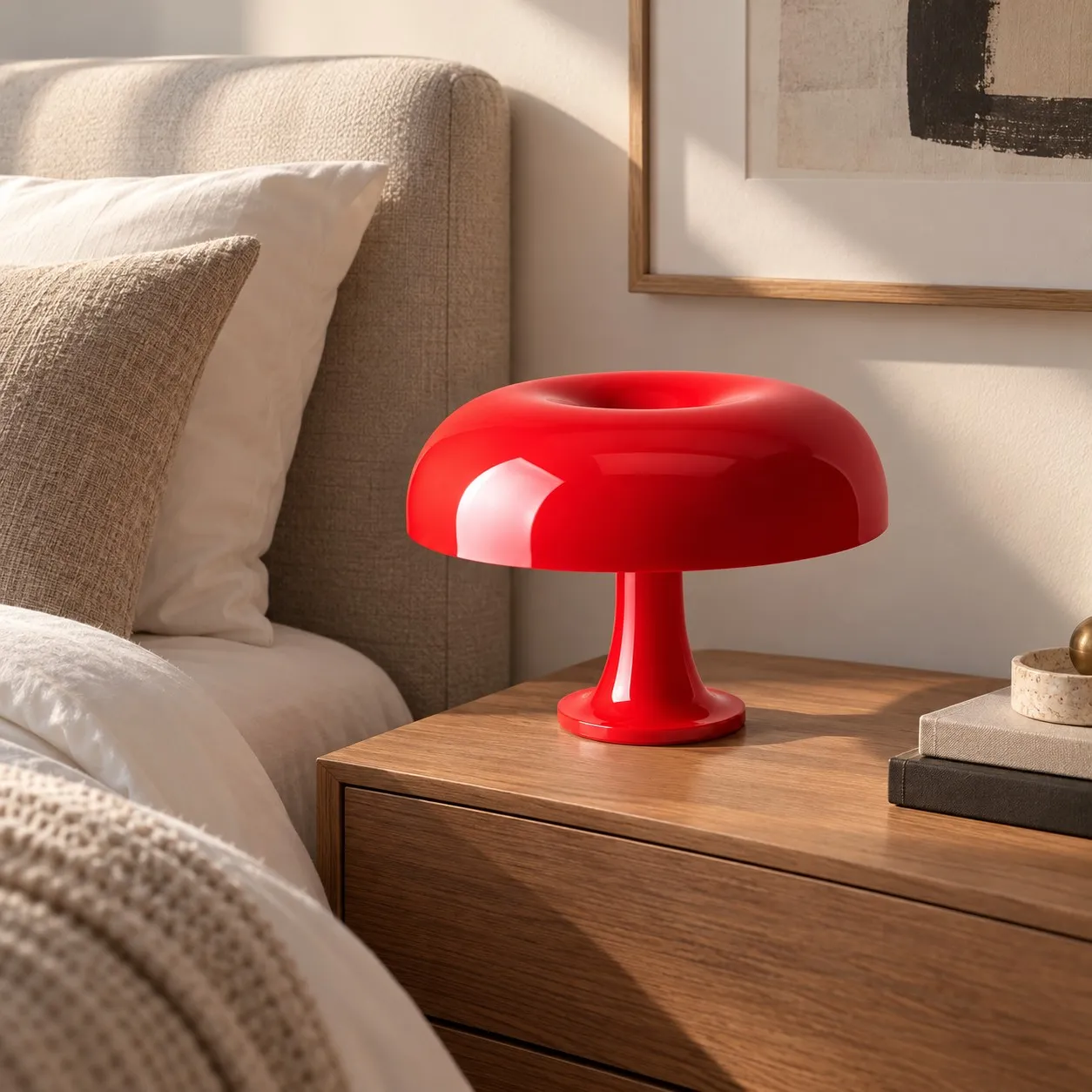 Rosso Nessino lamp in an entryway