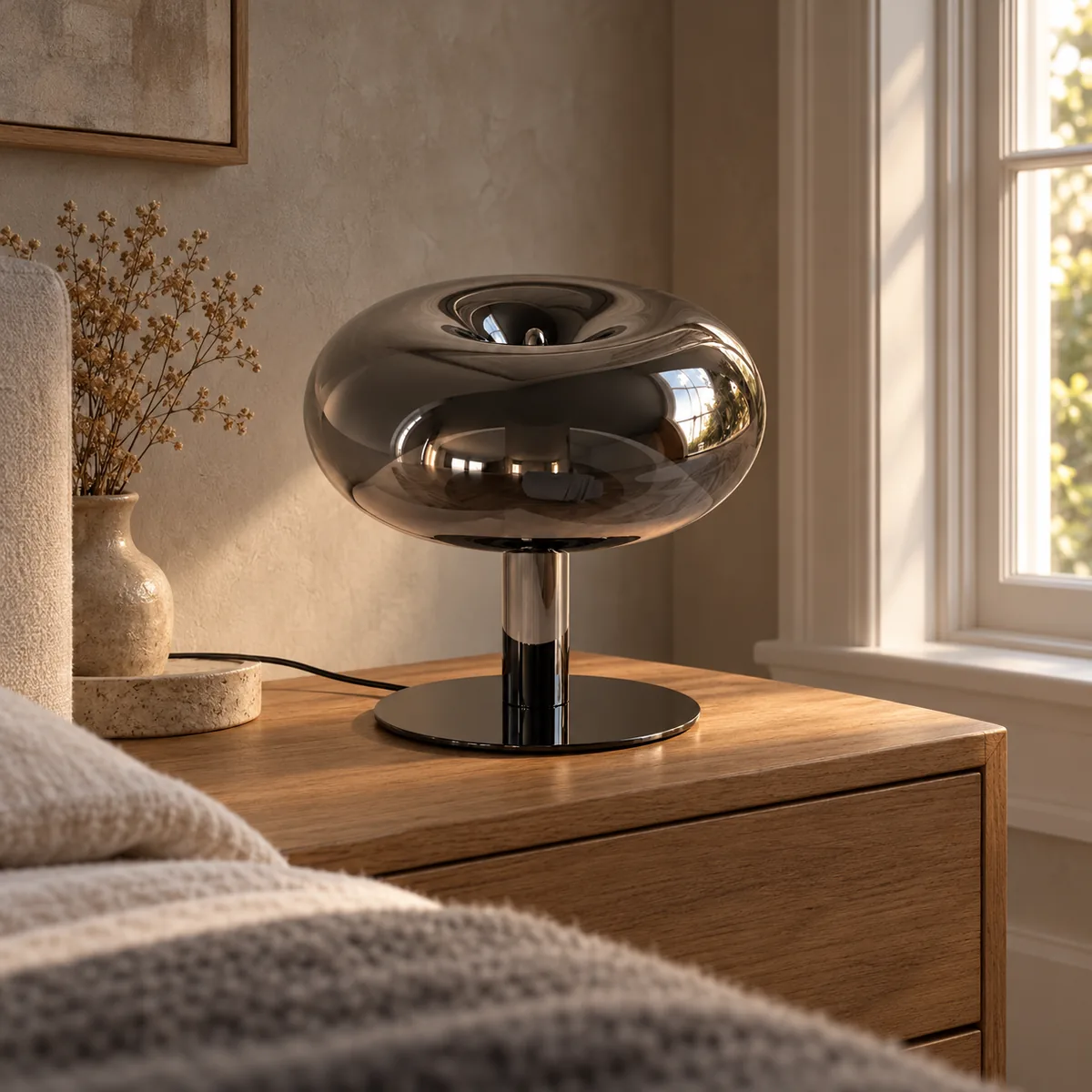 Base, Stem, and a Hand-Blown Mushroom
