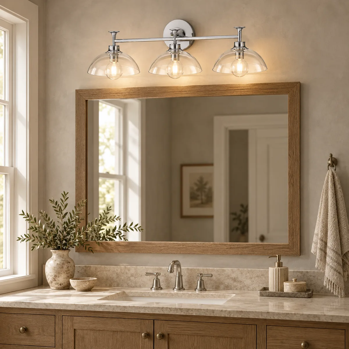 Clear Domes, Slim Bar, Hardwired Plate