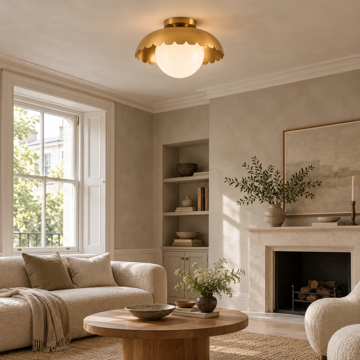 Canopy, Globe, and a Scalloped Rim