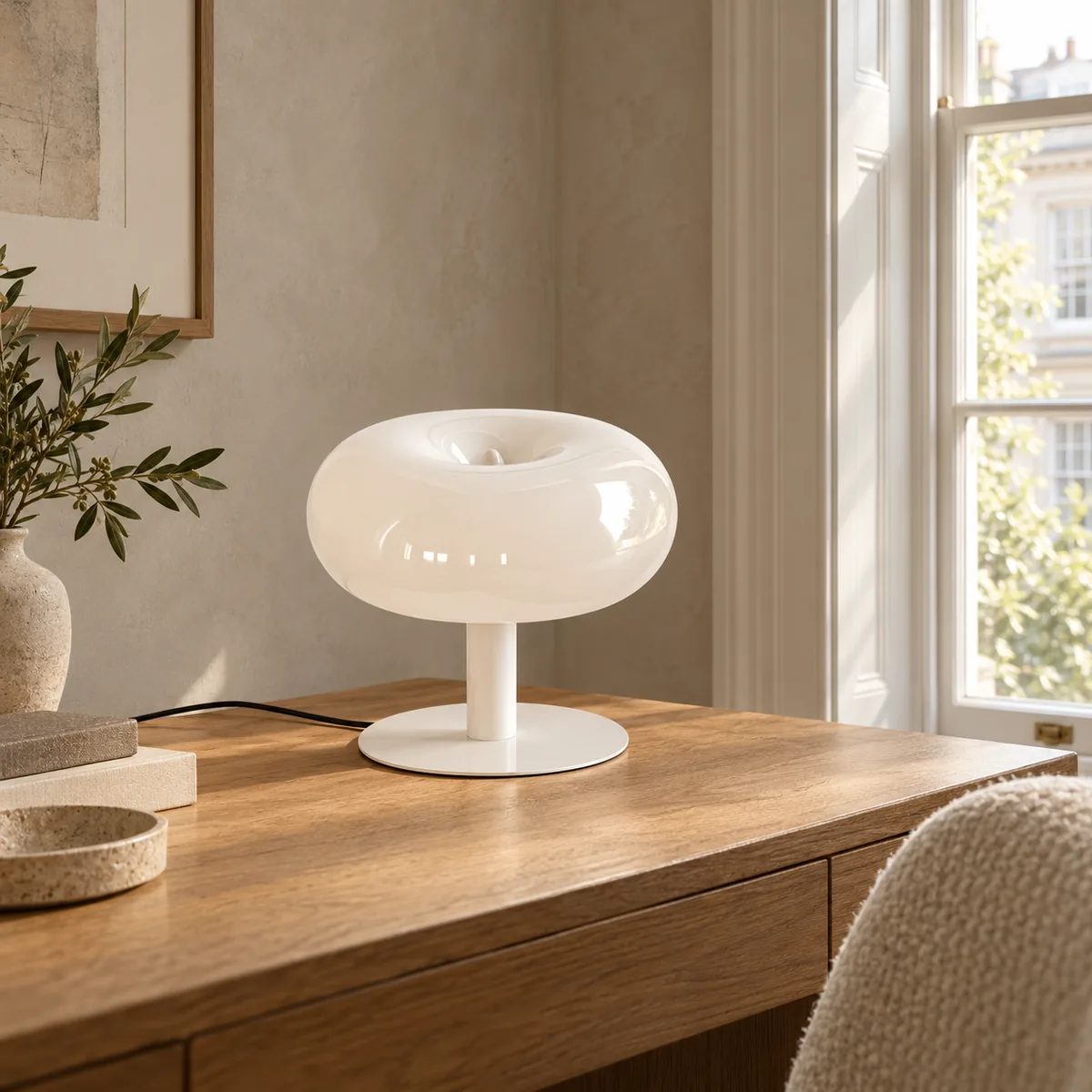 Base, Stem, and a Hand-Blown Mushroom