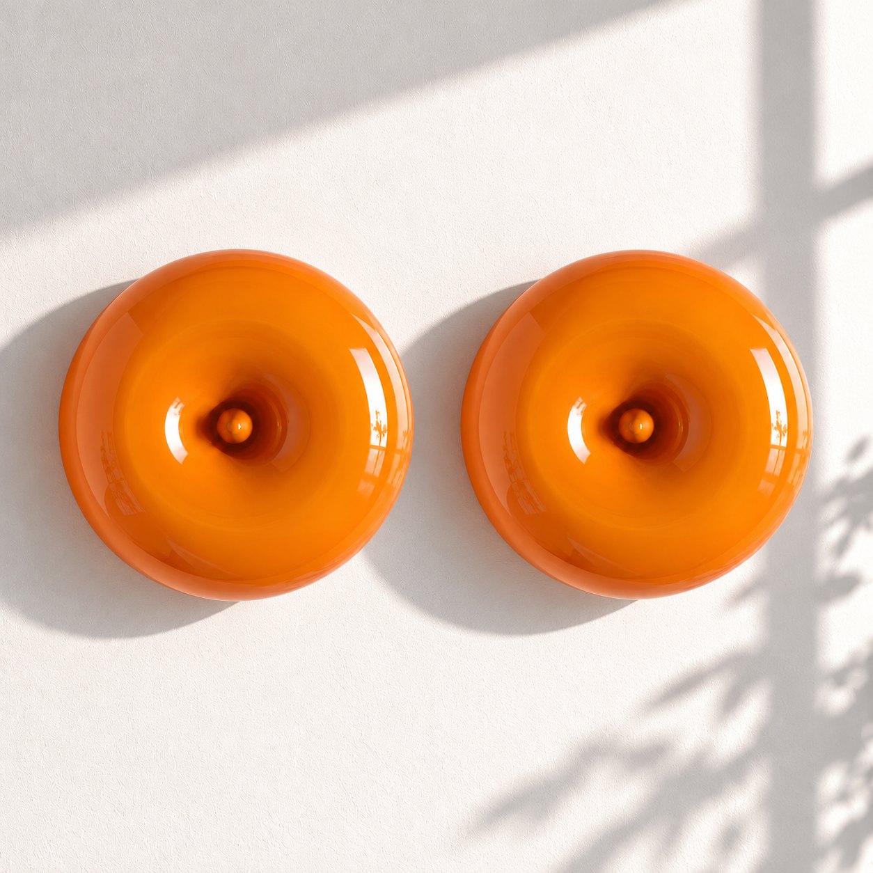 Orange wall set of 2
