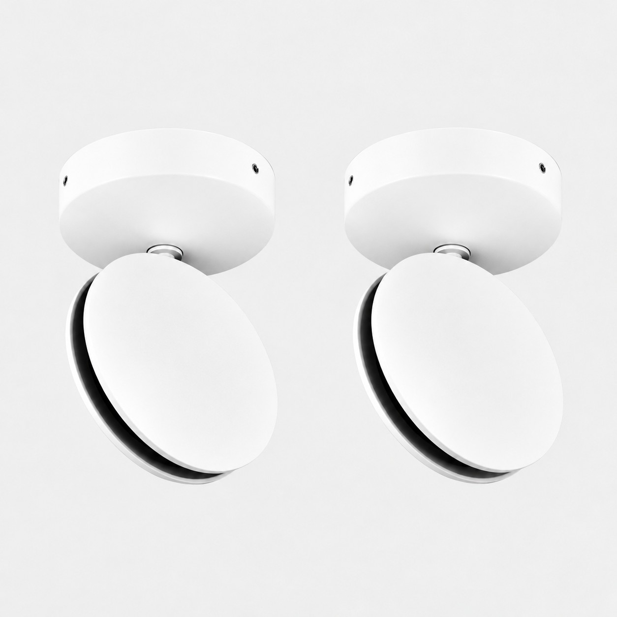 White SPECTRA set of 2 LED ceiling and wall lights