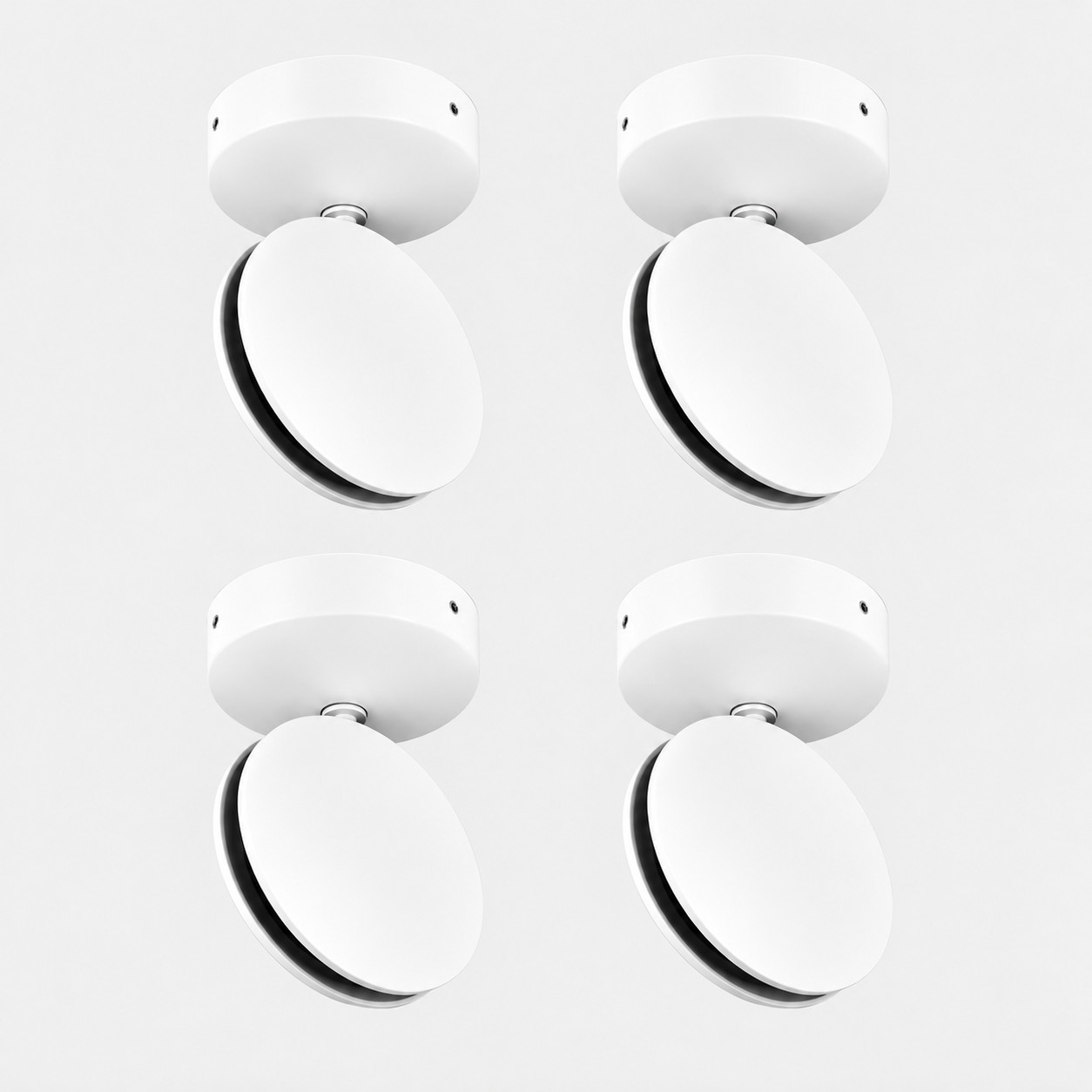 White SPECTRA set of 4 LED ceiling and wall lights